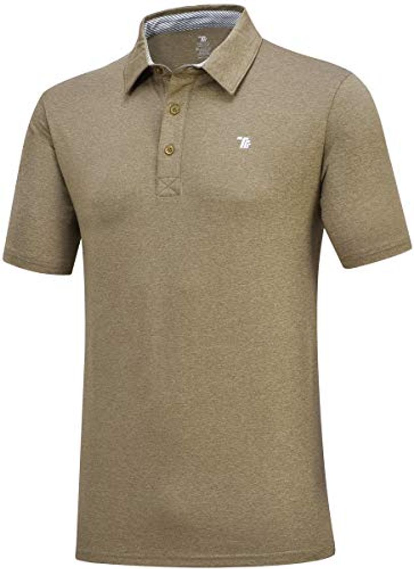 Product JINSHI Hombre Polo de Trabajo Camisa Formal Verde del ejército Small