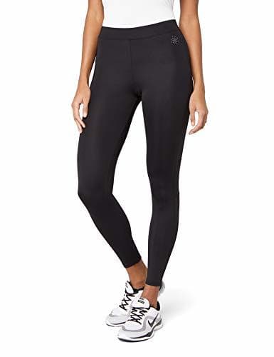 Product Marca Amazon - AURIQUE Leggings Deporte Petite Mujer, Negro