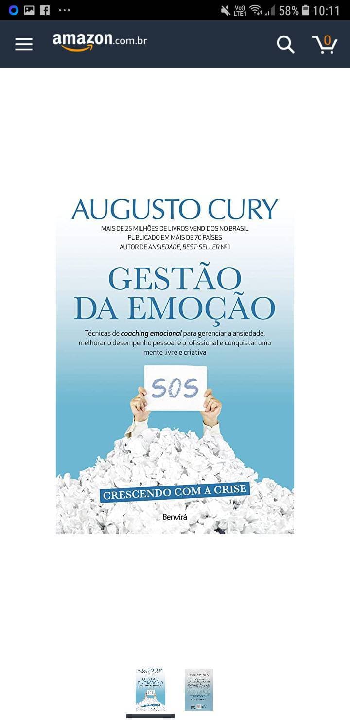 Fashion Gestão da emoção - Augusto Cury