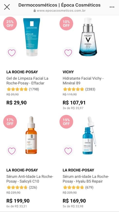 Moda site da época 