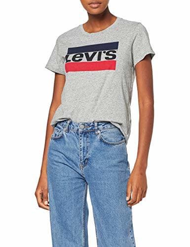 Product Levi's The Perfect Tee, Camiseta para Mujer, Gris