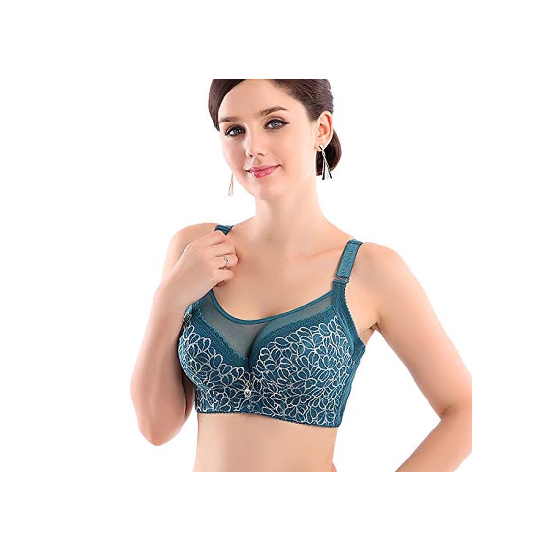 Product DUHLi Empuje hacia Arriba el Sujetador Tamaño Grande de Encaje Bralette Sujetador