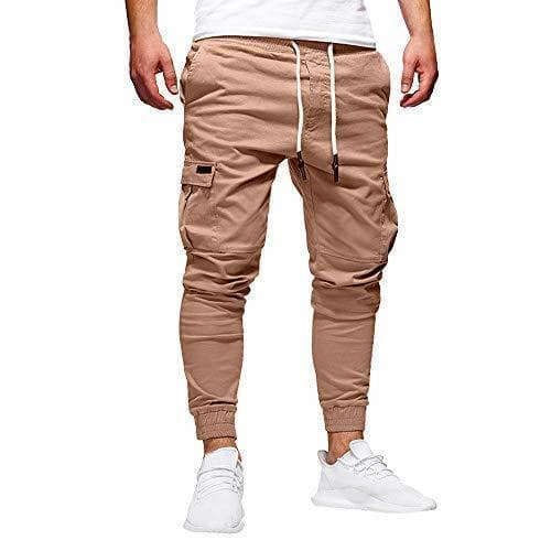 Product STRIR Pantalones de Hombre Casuales Deporte Joggers Pants Algodón Slim Fit Jeans