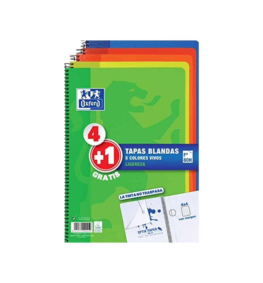 Product Oxford - Pack de 5 cuadernos