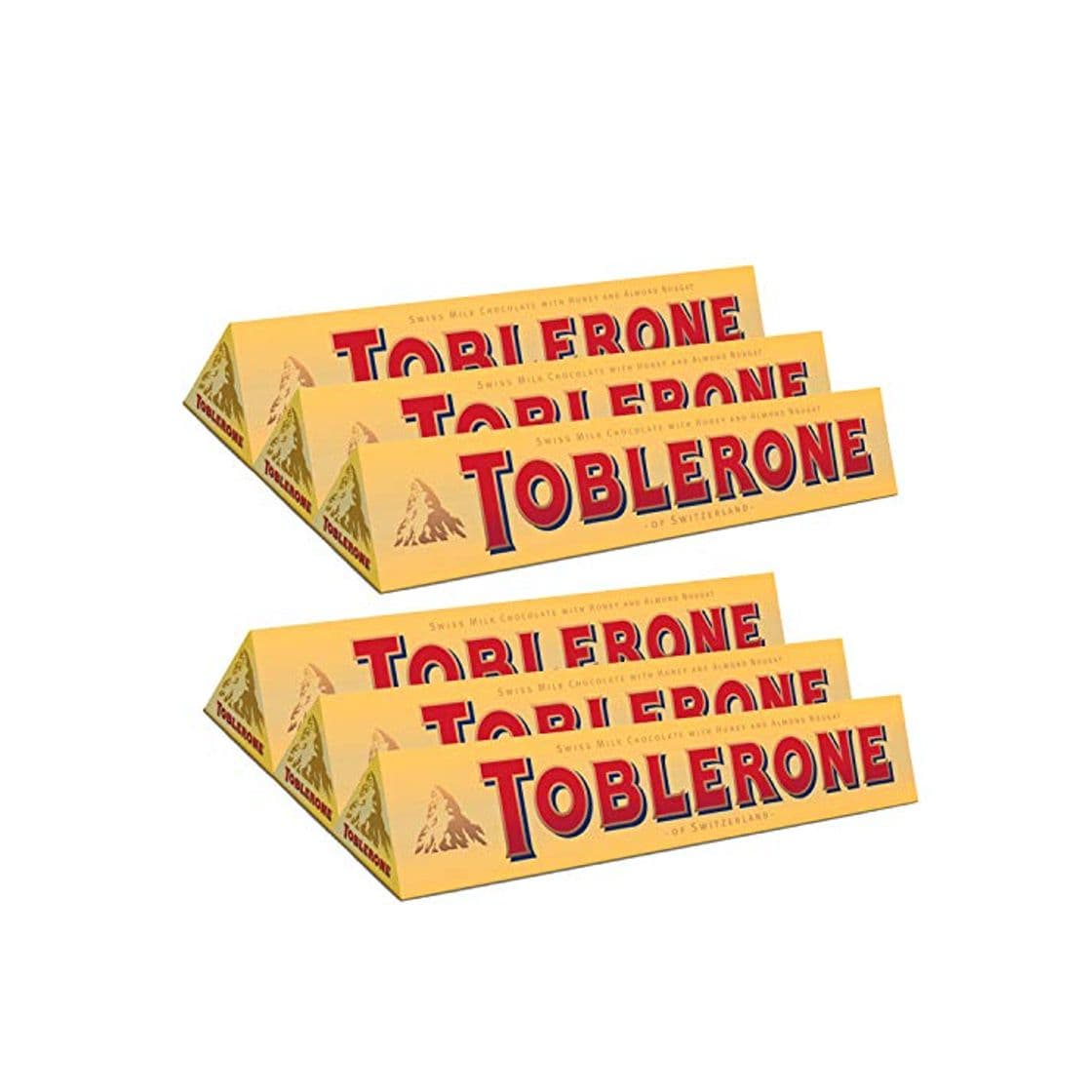 Producto TOBLERONE SWISS MILK CHOCOLATE WITH HONEY AND ALMOND NOUGAT 6 X 100