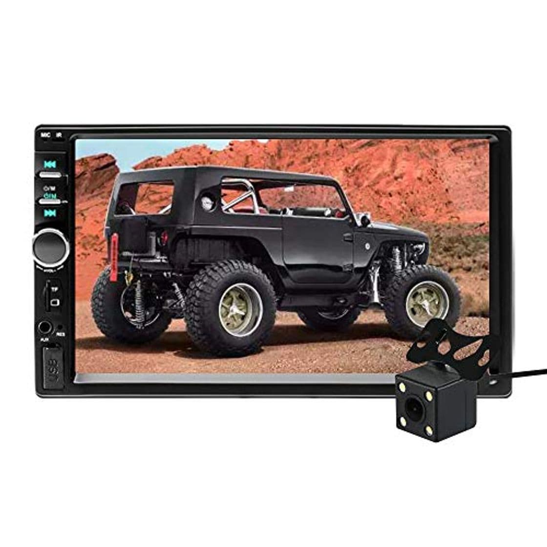 Electrónica Aigoss Radio Coche Bluetooth para 2 DIN Reproductor MP5 de 7" Pantalla