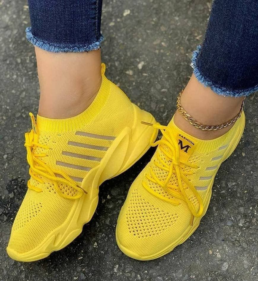 Moda Tenis amarelo é outro nível...