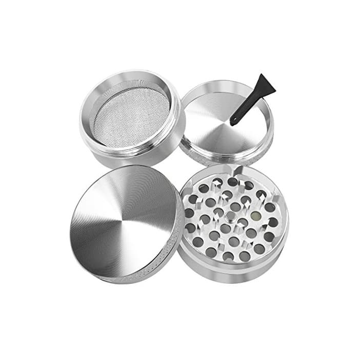 Producto iLC Grinder Especias, Tabaco, Hierbas Grinder Metálico con Polen Colector 2" -