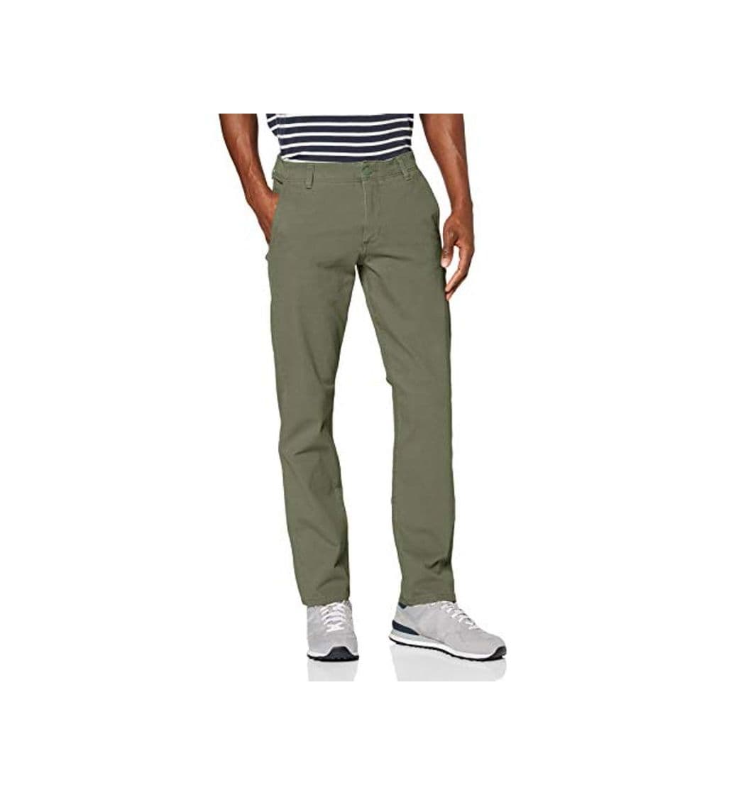 Moda Dockers Alpha 4-Way Stretch Chino Slim Tapered Pantalones, Verde Olive 0001, 34W