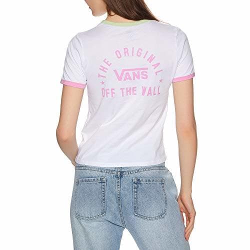 Product Vans Women's Rally Bell SS T-Shirt White/Green Ash-M