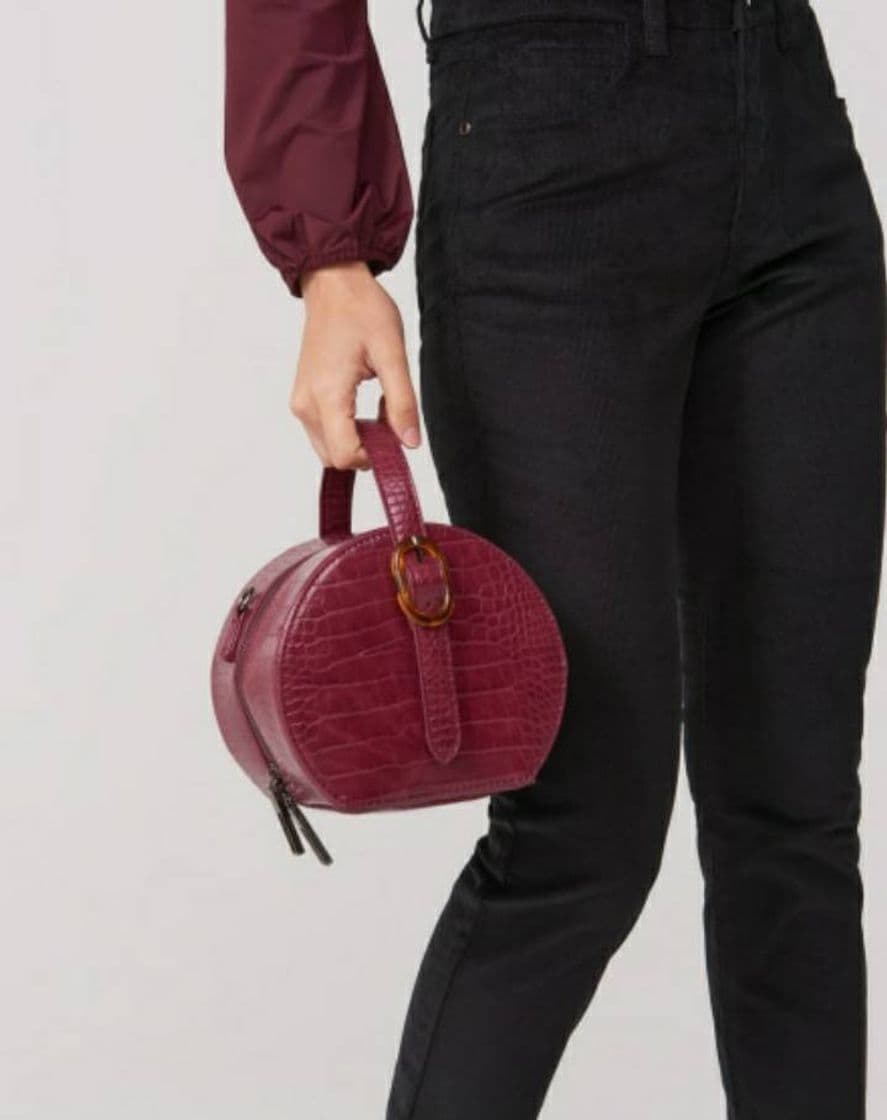 Fashion BOLSA ROUND DETALHE RESINA