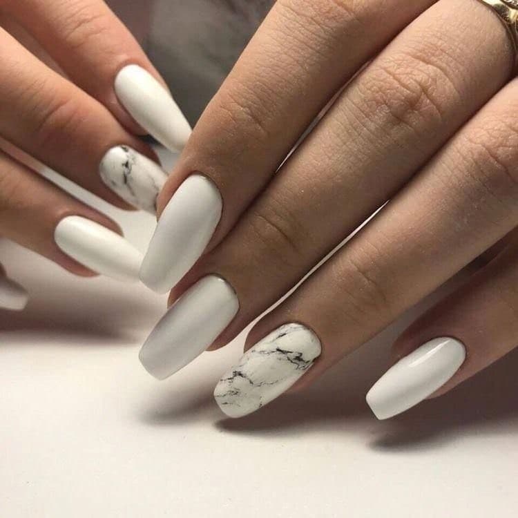 Moda Unhas marmorizadas