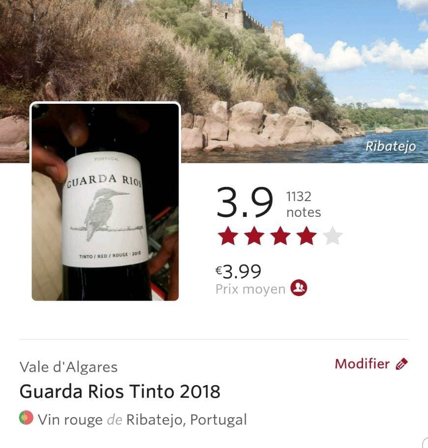 Producto Guarda Rios Tinto 2018