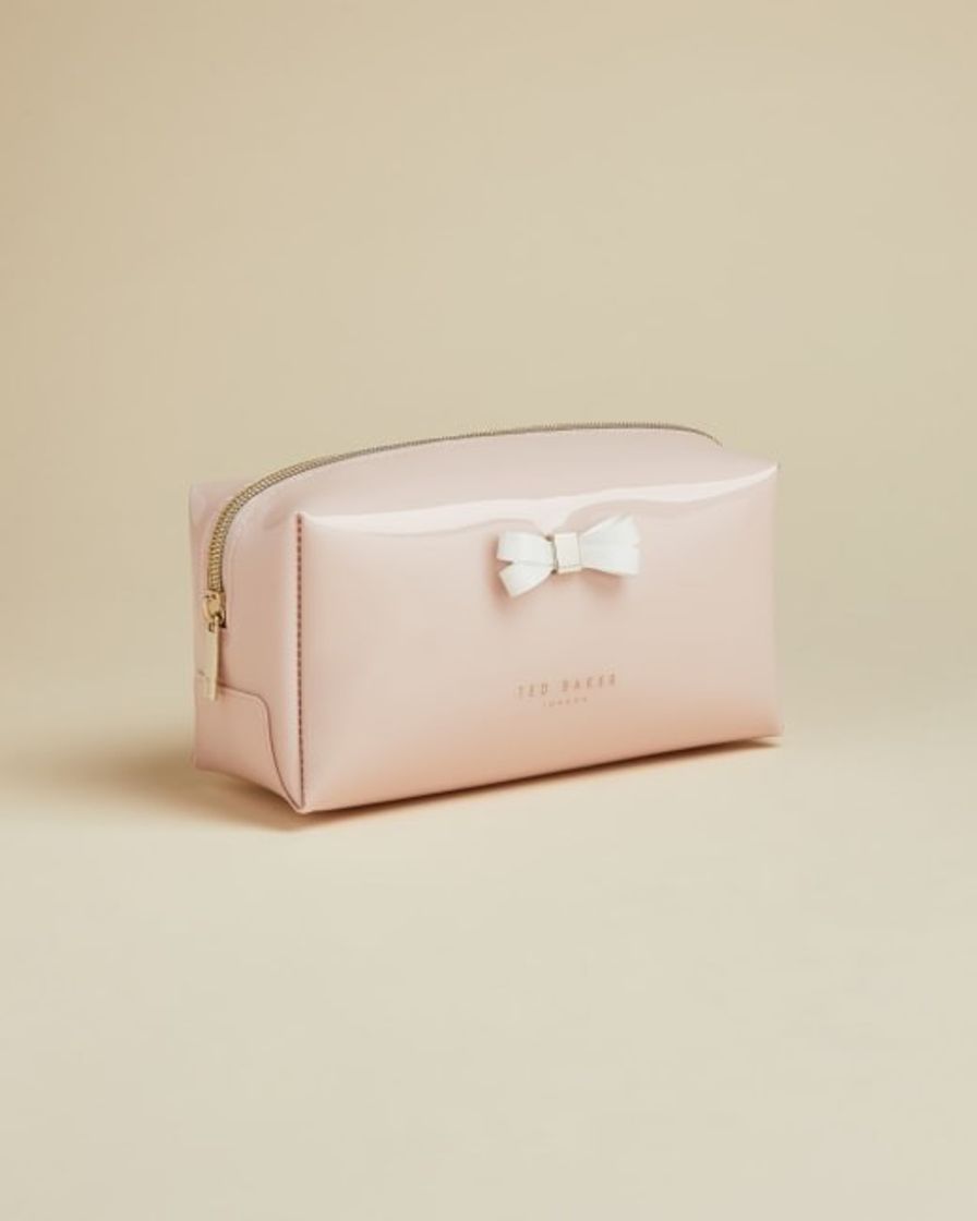 Product Bow detail make up bag - Dusky Pink