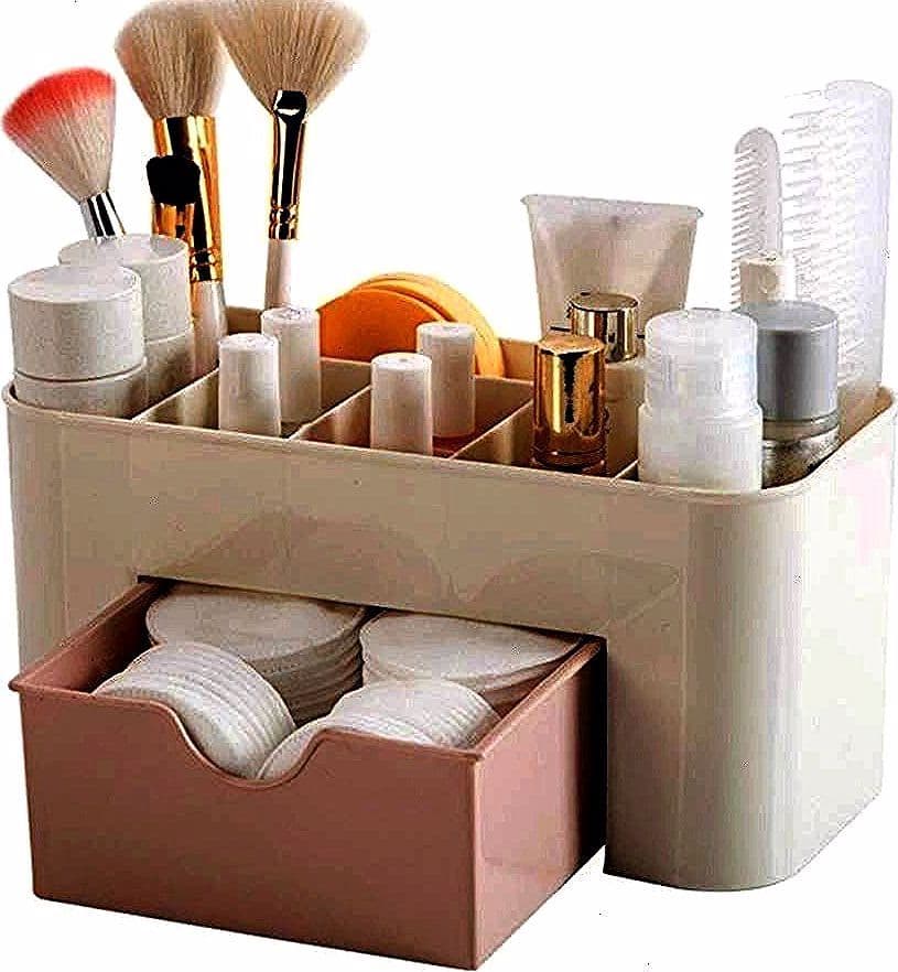 Belleza Caja Para Cosméticos Paellaesp Organizador Guardar Espacio De Escritorio Maquillaje Cajón De