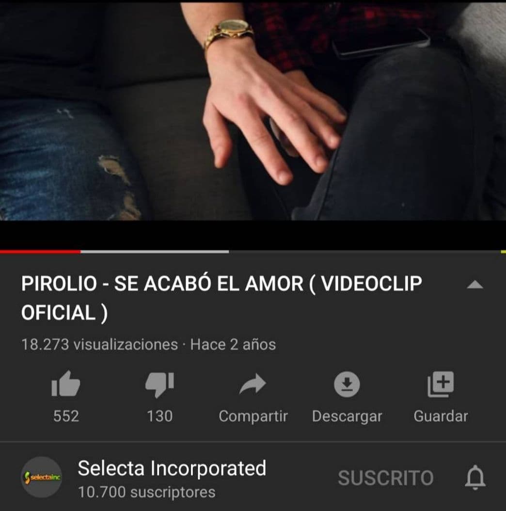 Canción PIROLIO - SE ACABÓ EL AMOR ( VIDEOCLIP OFICIAL ) 