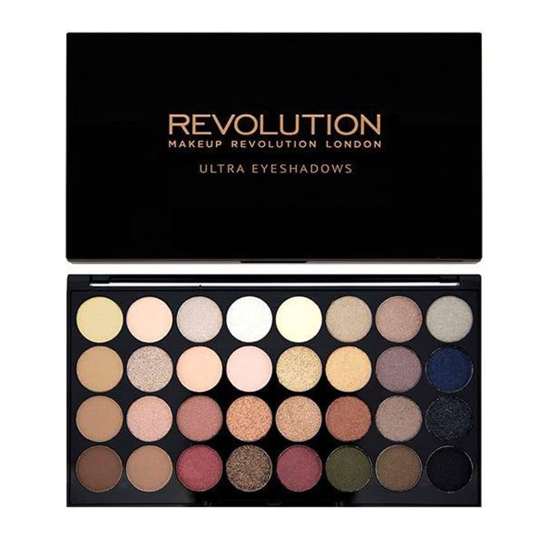 Producto Ultra Eyeshadows Flawless REVOLUTION Paleta de 32 tonos 