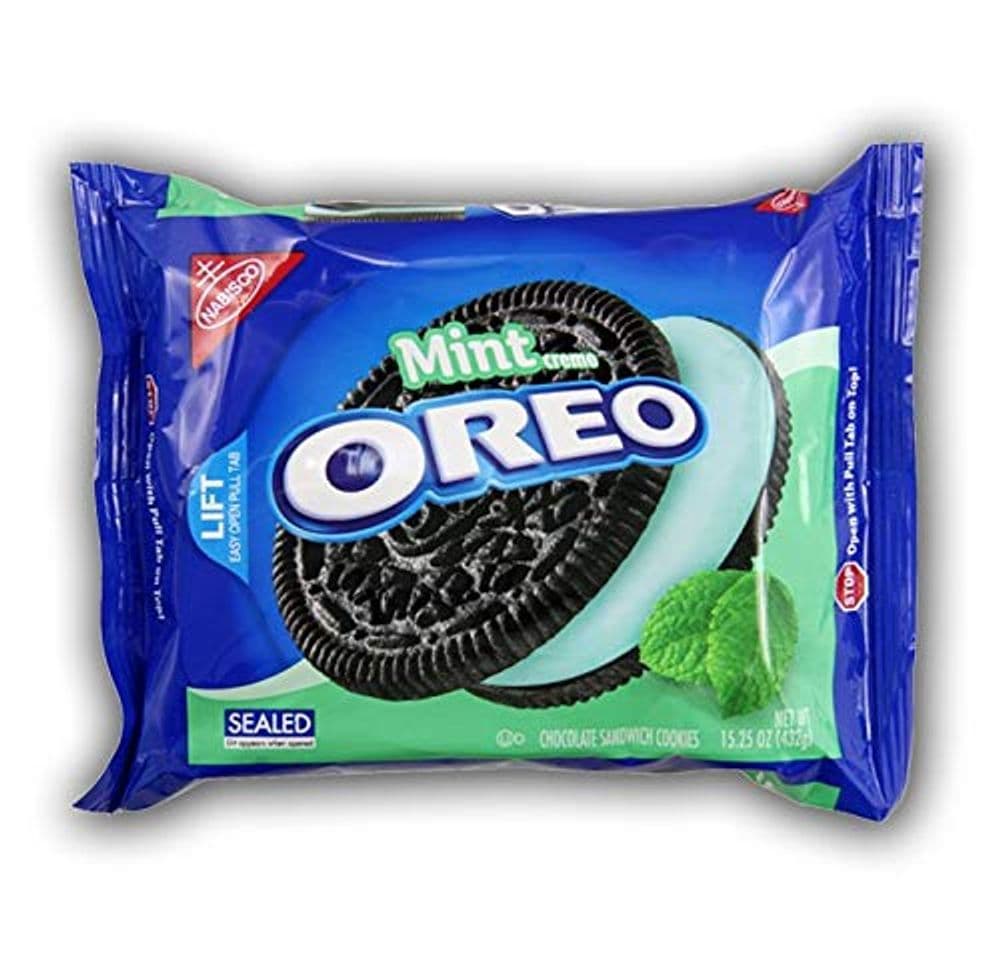 Place Nabisco Oreo Chocolate Cool Mint Creme Sandwich Cookies