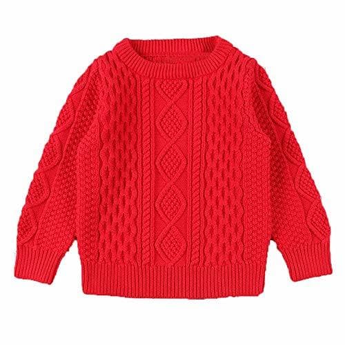 Producto ZODOF Suéter de Color sólido para niños Niños Baby Girl Boy Jersey