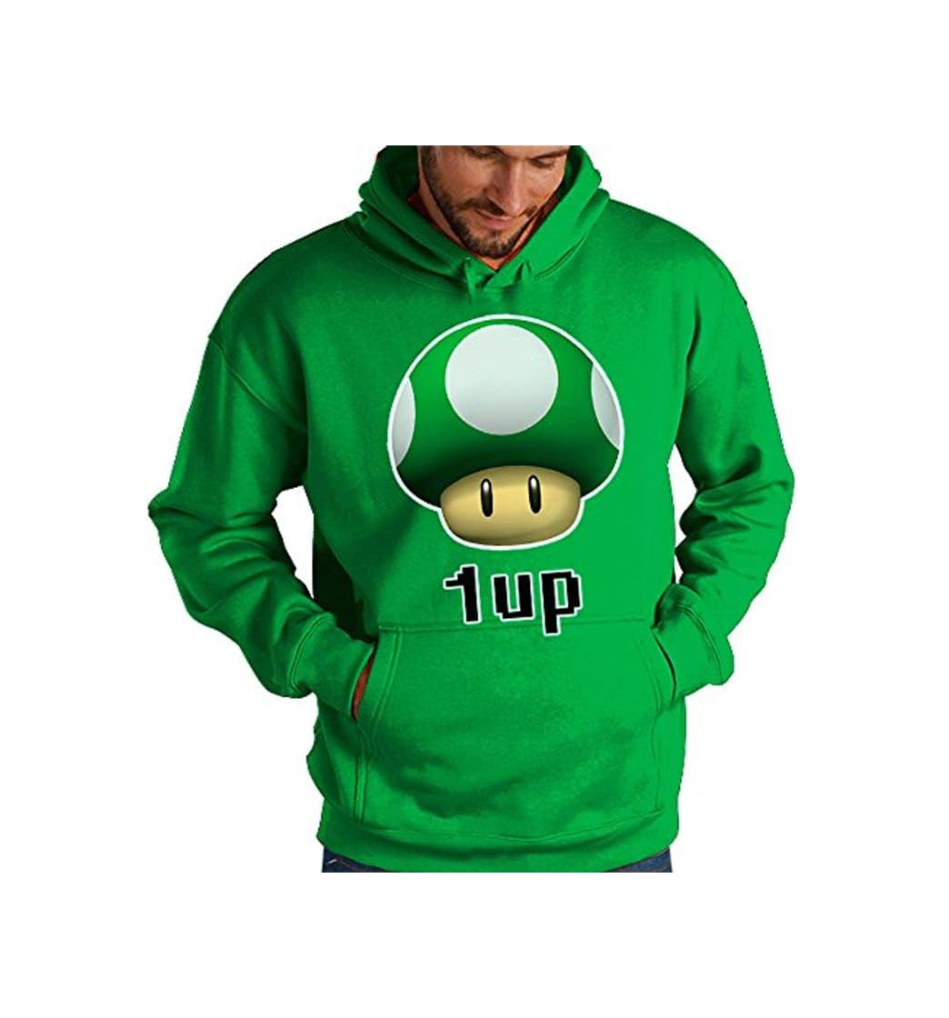 Product Mx Games Sudadera Super Mario Bros con el diseño 1 Up Verde