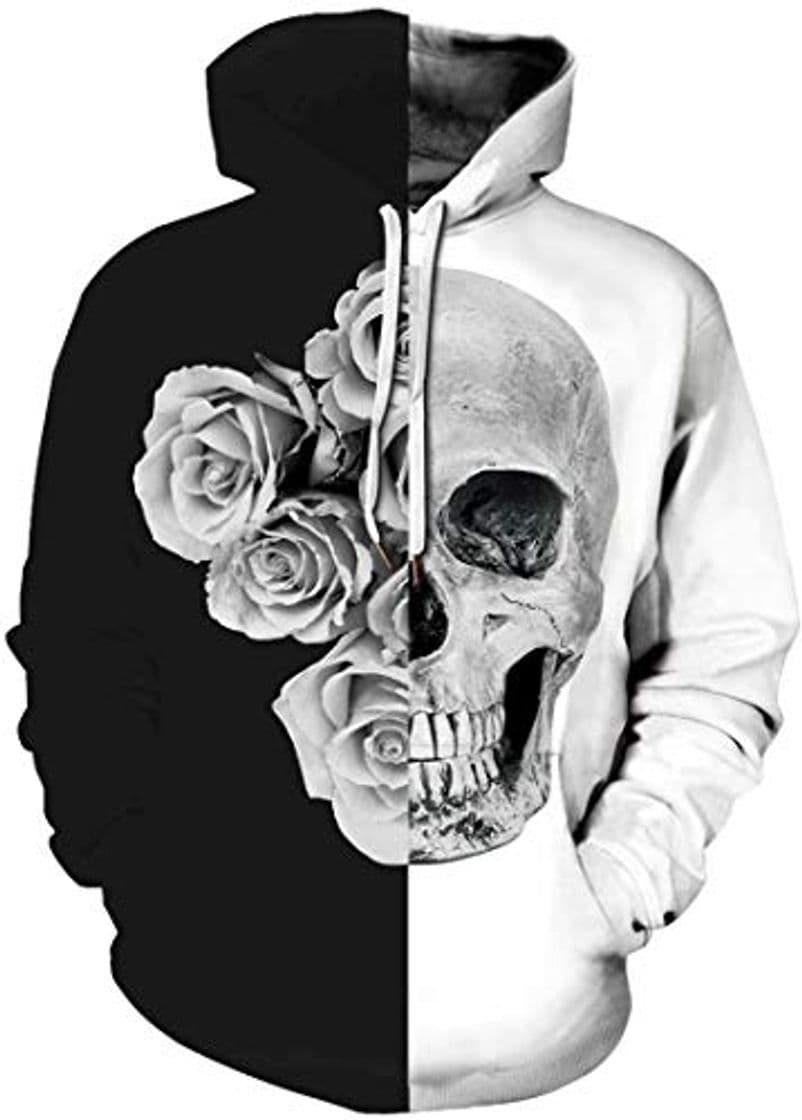 Producto Chaos World Hombres Sudaderas con Capucha cordón Bolsillos 3D Impreso Pullover Hoodies