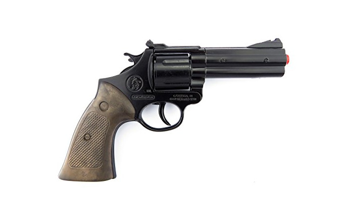 Producto Gonher Die Cast Metal - Revolver Policía con 12 disparos, color negro