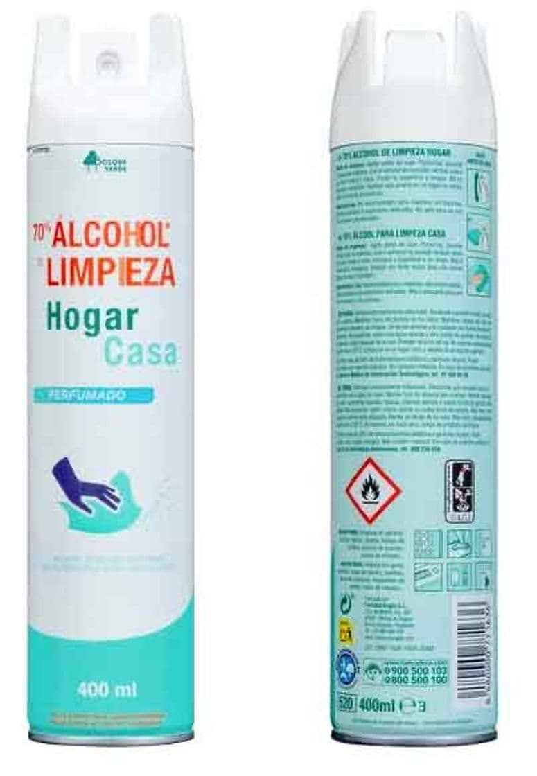 Moda Alcohol limpieza hogar.