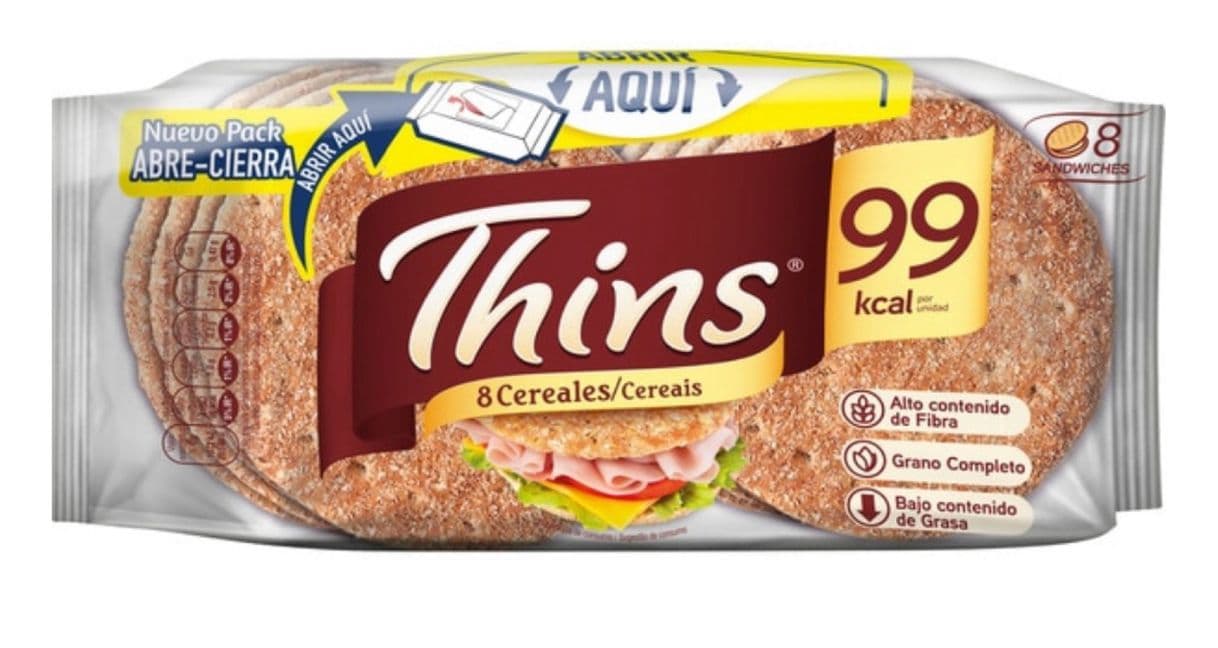 Moda Sandwich pan con 8 cereales bajo en grasa rico en fibras grano ...