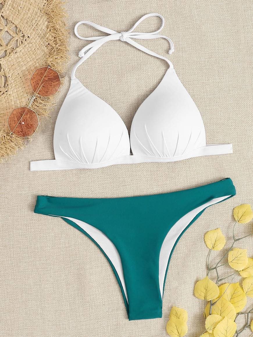 Fashion Bañador bikini bragas triángulo halter