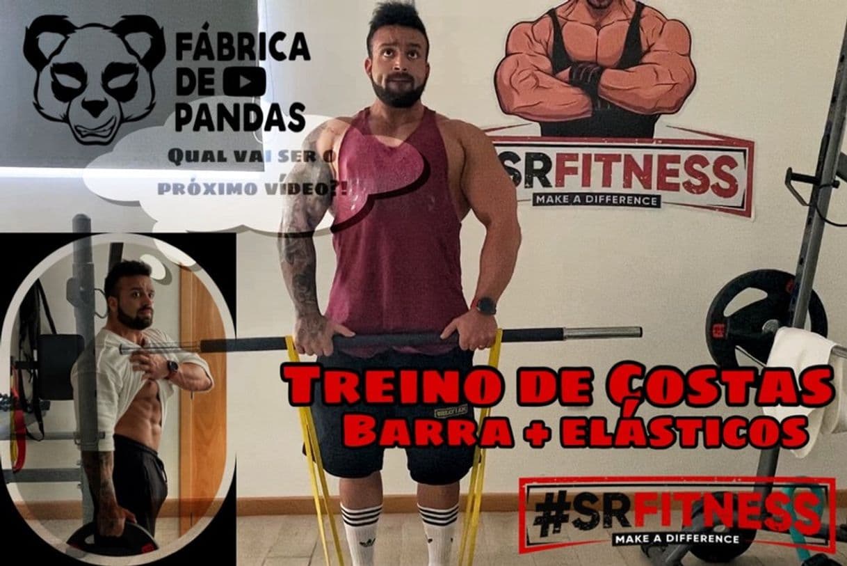 Fashion Treino de Costas - Com Elástico e Barra