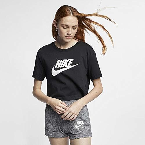 Product Nike W NSW tee Essntl CRP ICN Ftra Camiseta, Mujer, Negro