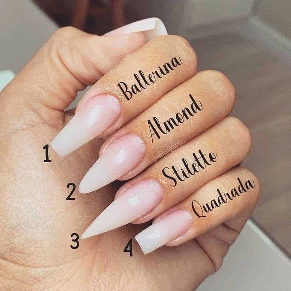 Moda Tipo de unhas