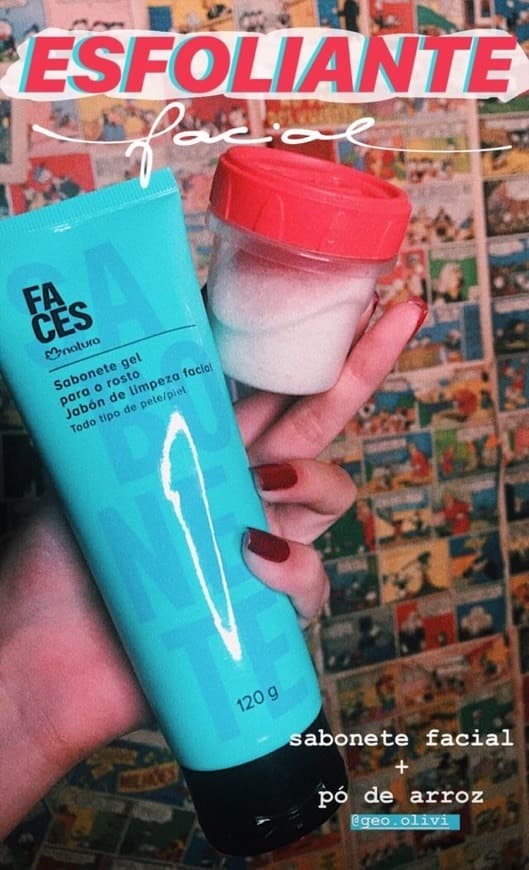 Moda Esfoliante pra pele 