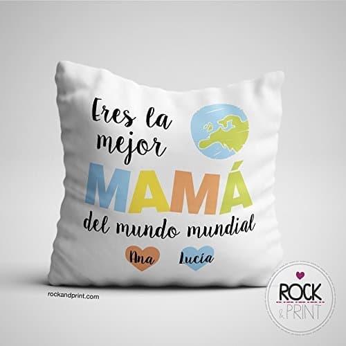 Product Cojín Mamá personalizado 40x40 cm incluye relleno. Elige color. Regalo día de