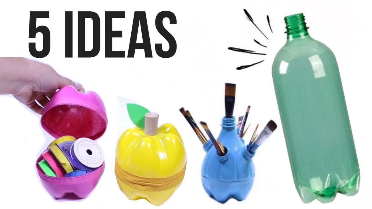 Moda 5 Ideas de reciclaje con Botellas de Plastico - YouTube