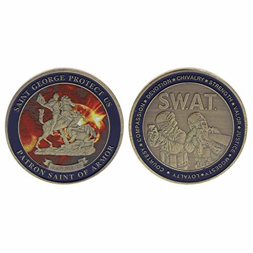 Producto Kimruida Moneda Conmemorativa Saint George Cop Colección Especial de Seguridad de la