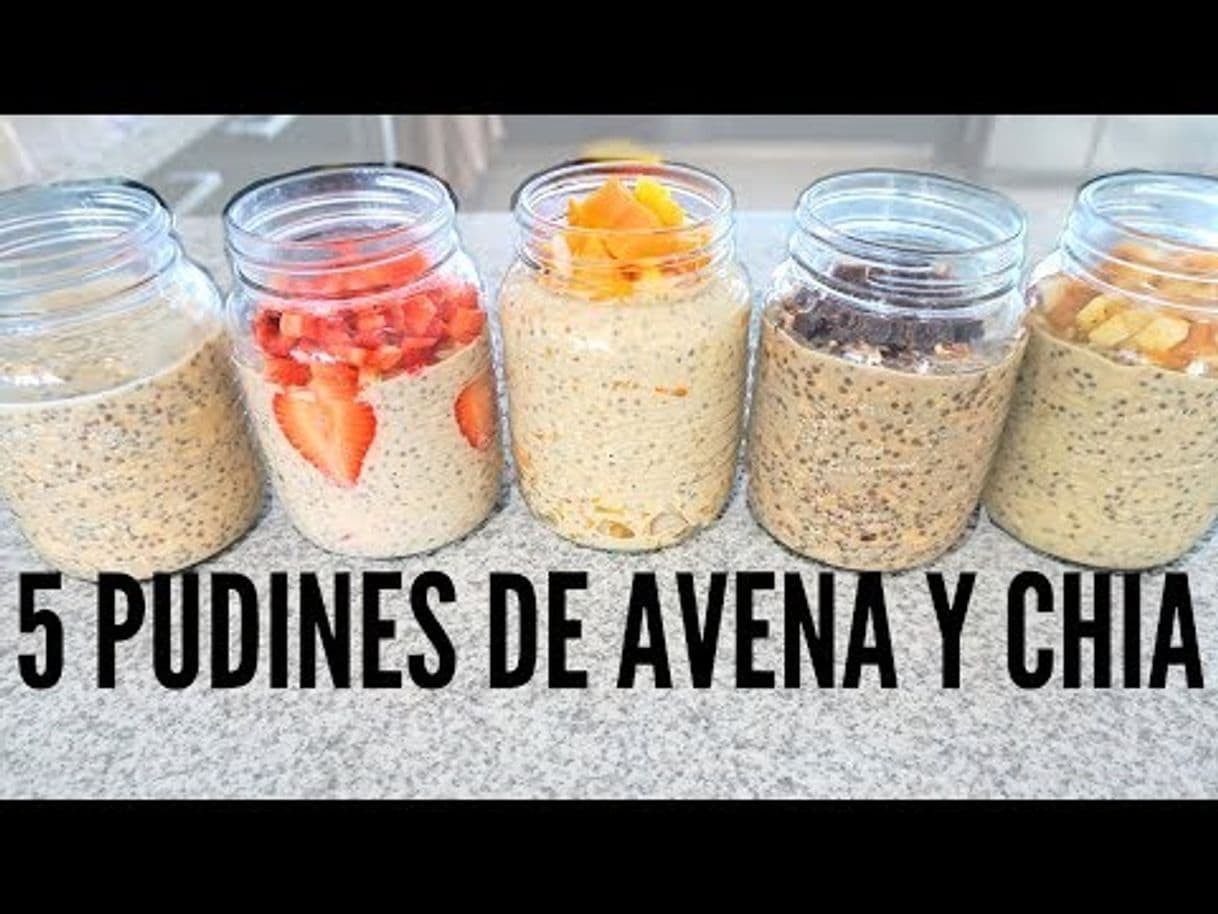 Fashion 5 pudines de avena y chia para desayunar 🤤