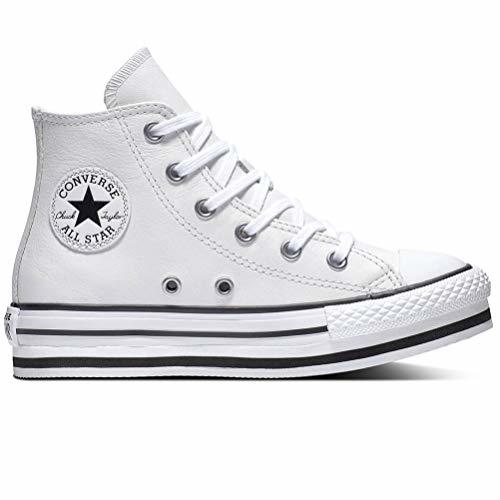 Fashion CONVERSE - Converse CTAS Plataforma Leather Cuero Niñas Color