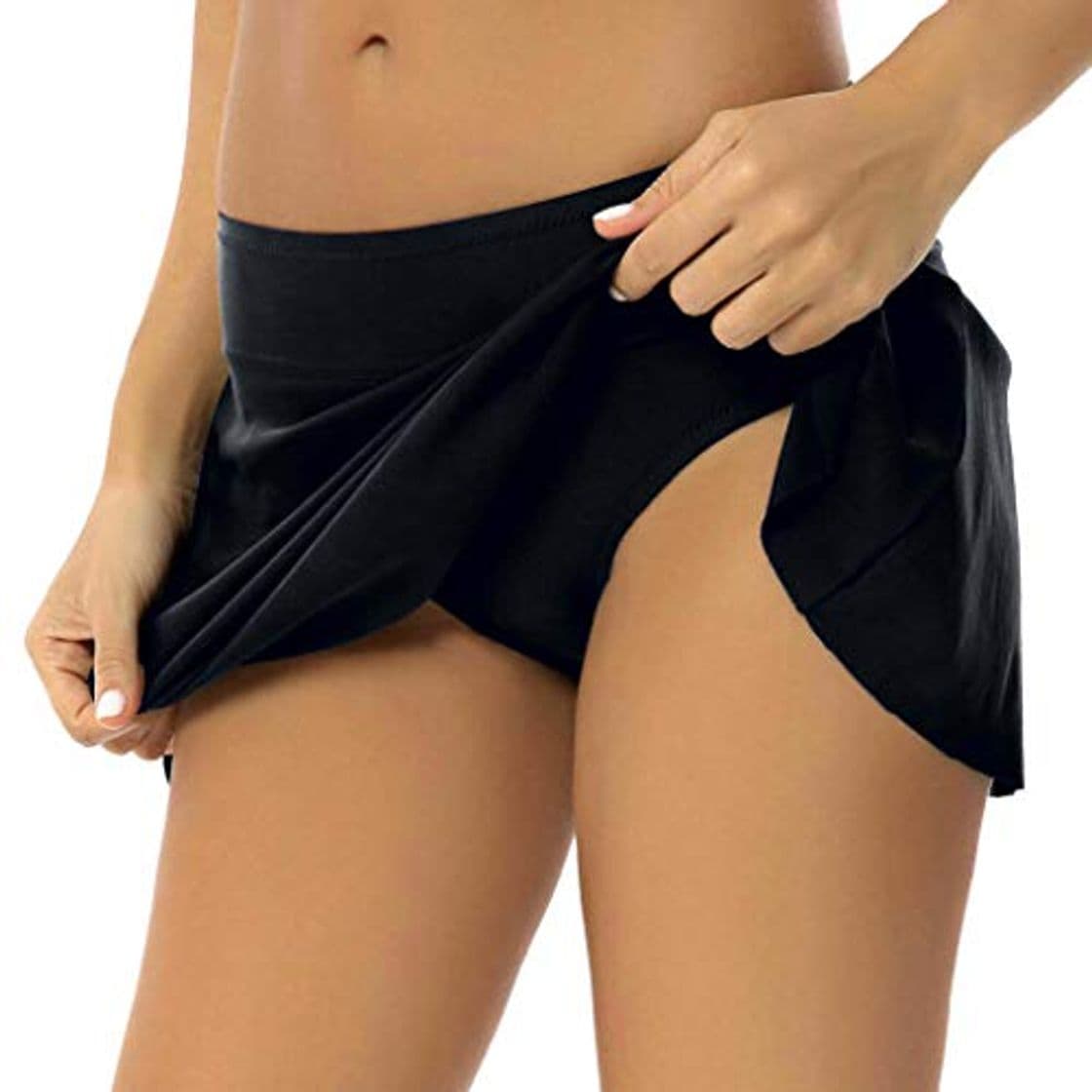 Producto Falda Plisada Cintura Alta Mujer Nadar Troncos Shorts de Baño Grupo de natación bañador Playa Traje de baño Bikinis Bottoms Bragas riou