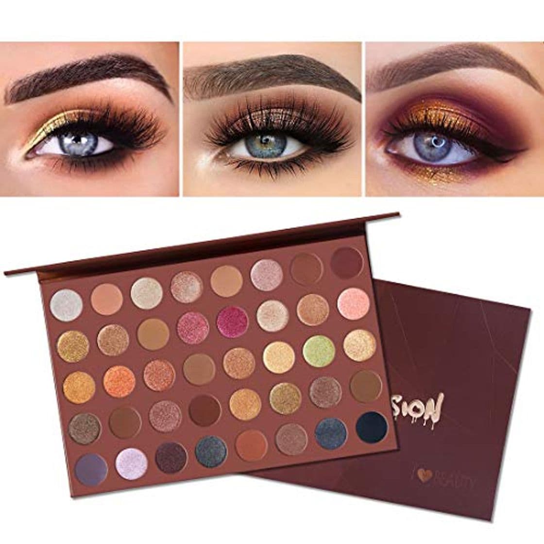 Producto UCANBE BELLE 40 Colores bronceador Artista Paleta de Sombra de Ojos Mate de la Sombra de Ojos metálico prensadas Glitter en Polvo pigmentado