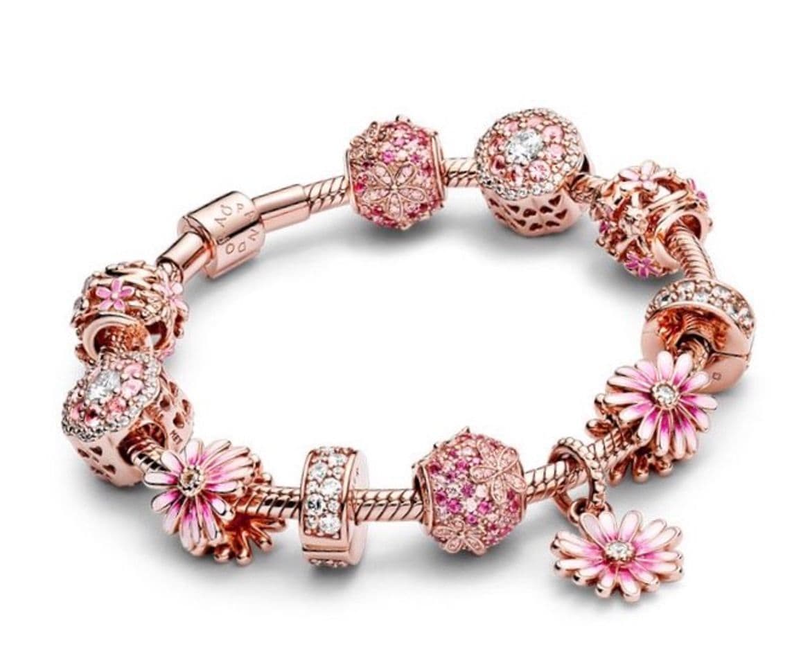 Fashion Pulseira Pandora Rosa