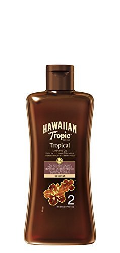 Belleza Hawaiian Tropic Aceite Solar - Aceite bronceador con protección SPF 2