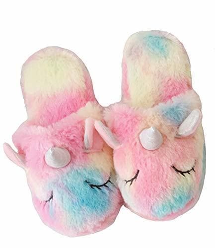 Producto dressfan Lindas Unicornio Zapatillas Peluche Zapatillas Animale Zapatillas unicornio Zapatillas niña Interior