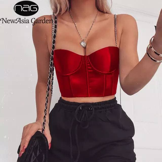 Product Cropped vermelho