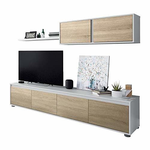 Product Habitdesign 0F6663A - Mueble de salón Moderno, modulos Comedor Alida, Acabado en