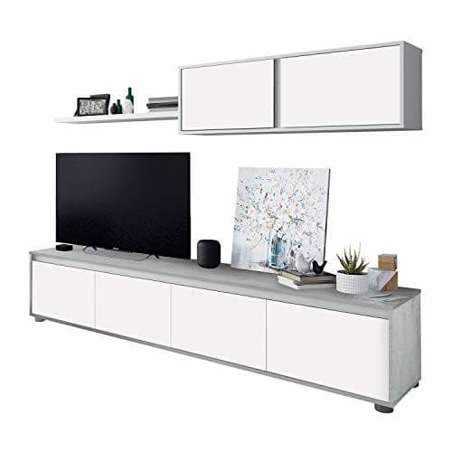 Place Habitdesign 016663L - Mueble de salón Moderno, modulos Comedor Alida, Medidas: 43