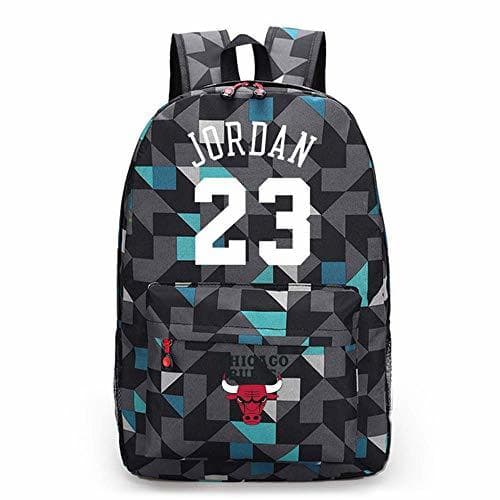 Producto LLKSS Baloncesto Jordan # 23 Canvas Schoolbag Bulls Mochila Hombres Mochila Mujer