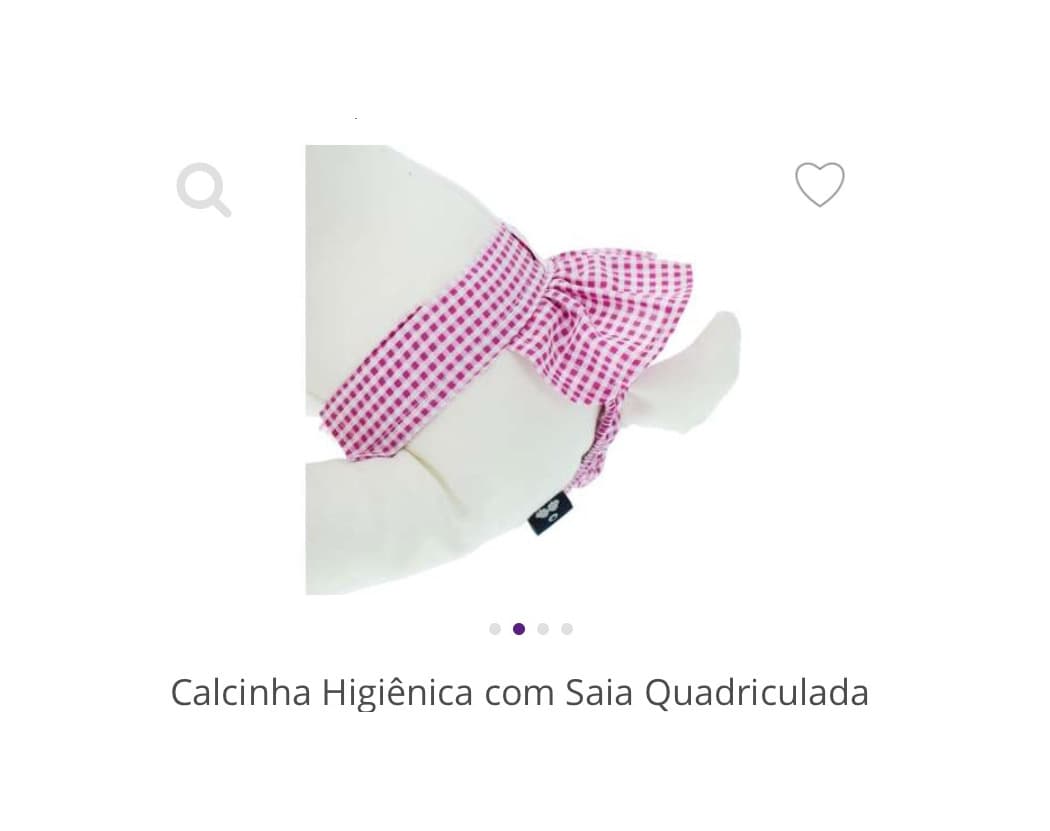 Product Calcinha Higiênica com Saia Quadriculada