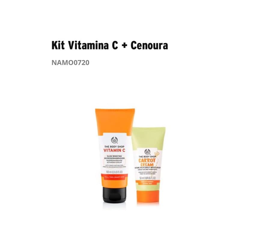 Product Cenoura e Vitamina C The Body Shop