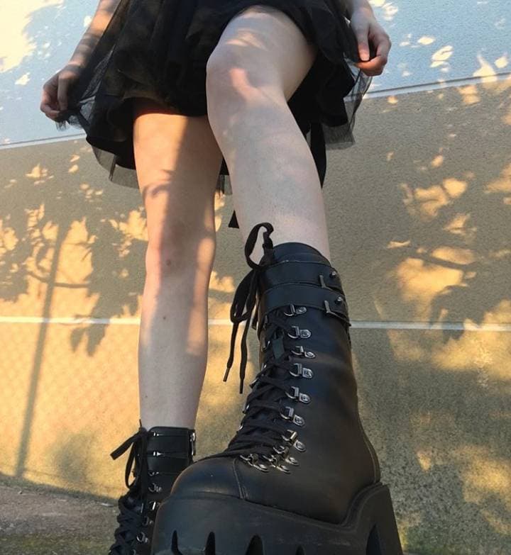 Fashion Altercore vegan goth boots